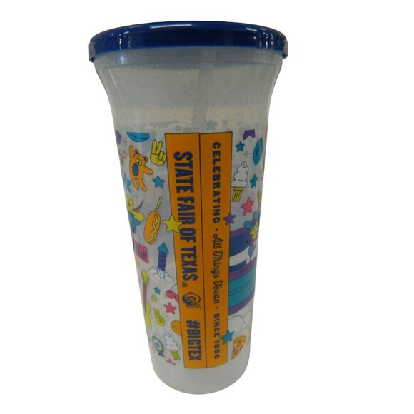 2025 State Fair Of Texas Big Tex Souvenir Cup Straw & Cowboy Lid 32 Oz Tumbler - Picture 5 of 9